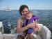 Celebrate! Unity - A Few Firsts: me with my mom on the boat