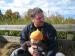 Celebrate! Unity - October Festivities: sitting with Adah on the hay ride to get my pumpkin!